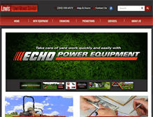 Tablet Screenshot of lewislawnmower.com